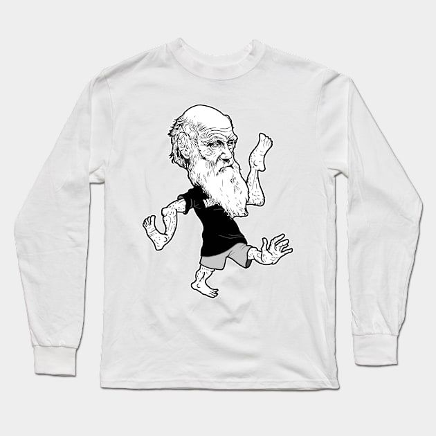 Darwin Long Sleeve T-Shirt by the Mad Artist